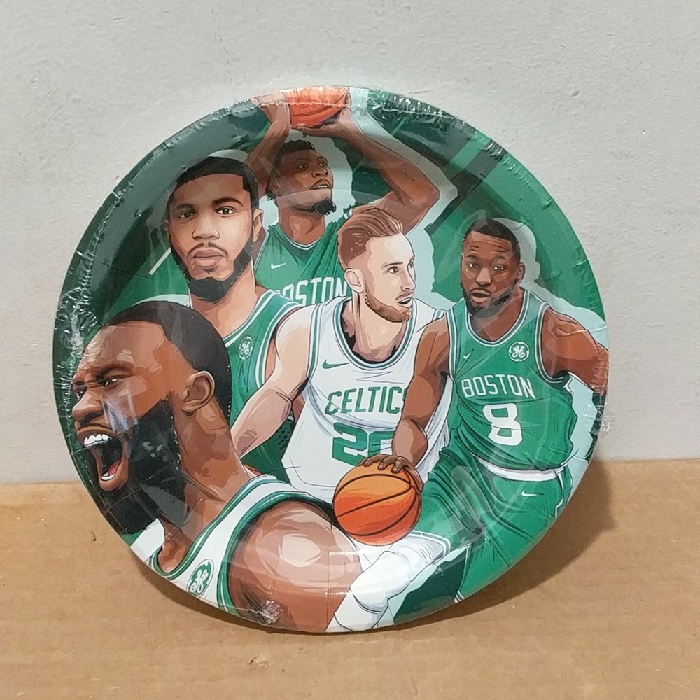 Celtics party decoration plates